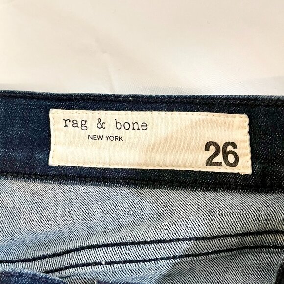 Rag‎ & Bone Jeans Women's 26 Blue High Rise Ankle Skinny Denim 26 - Picture 7 of 14